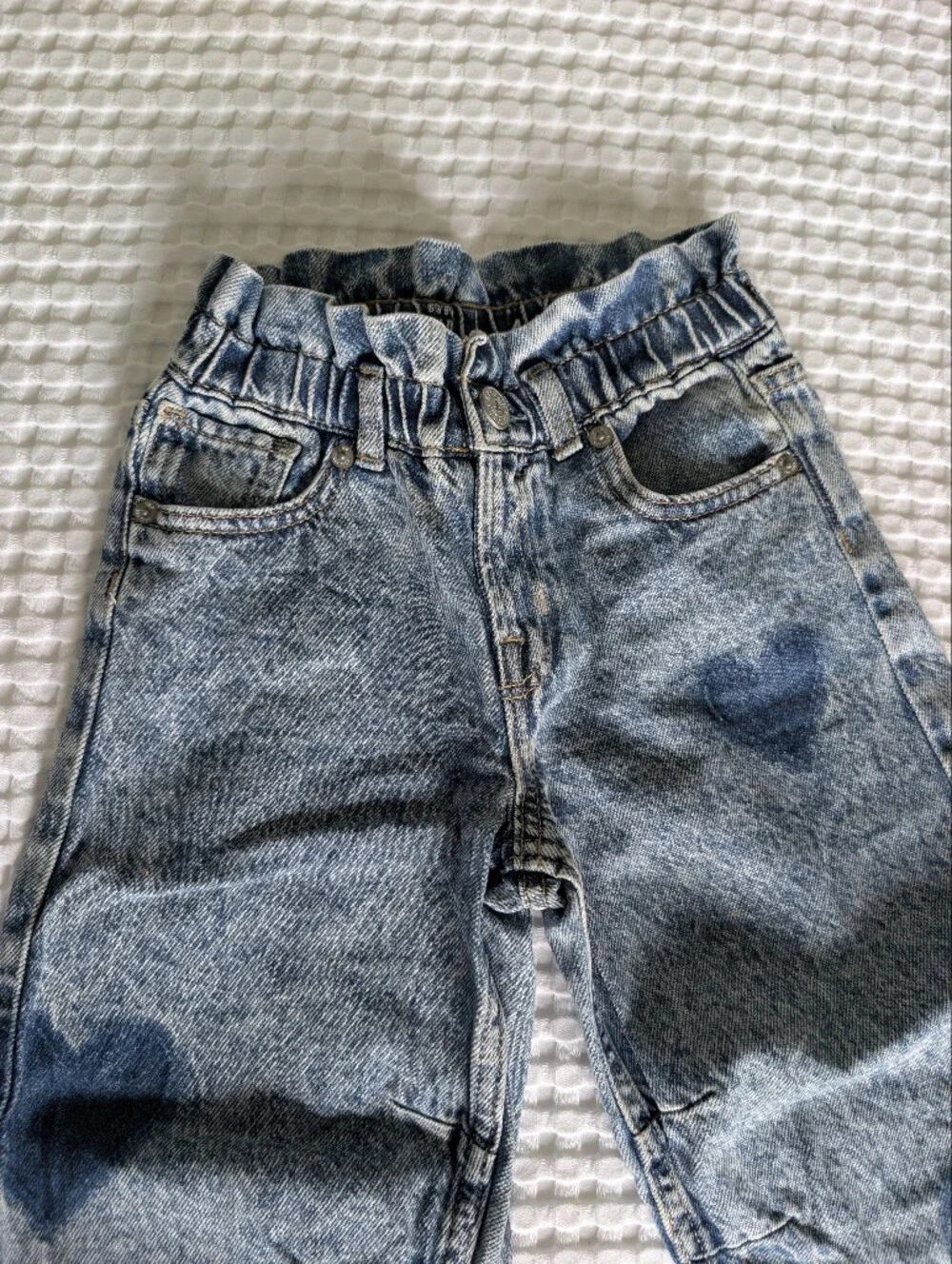 Gap Acid Wash With hearts Horseshoe Jeans